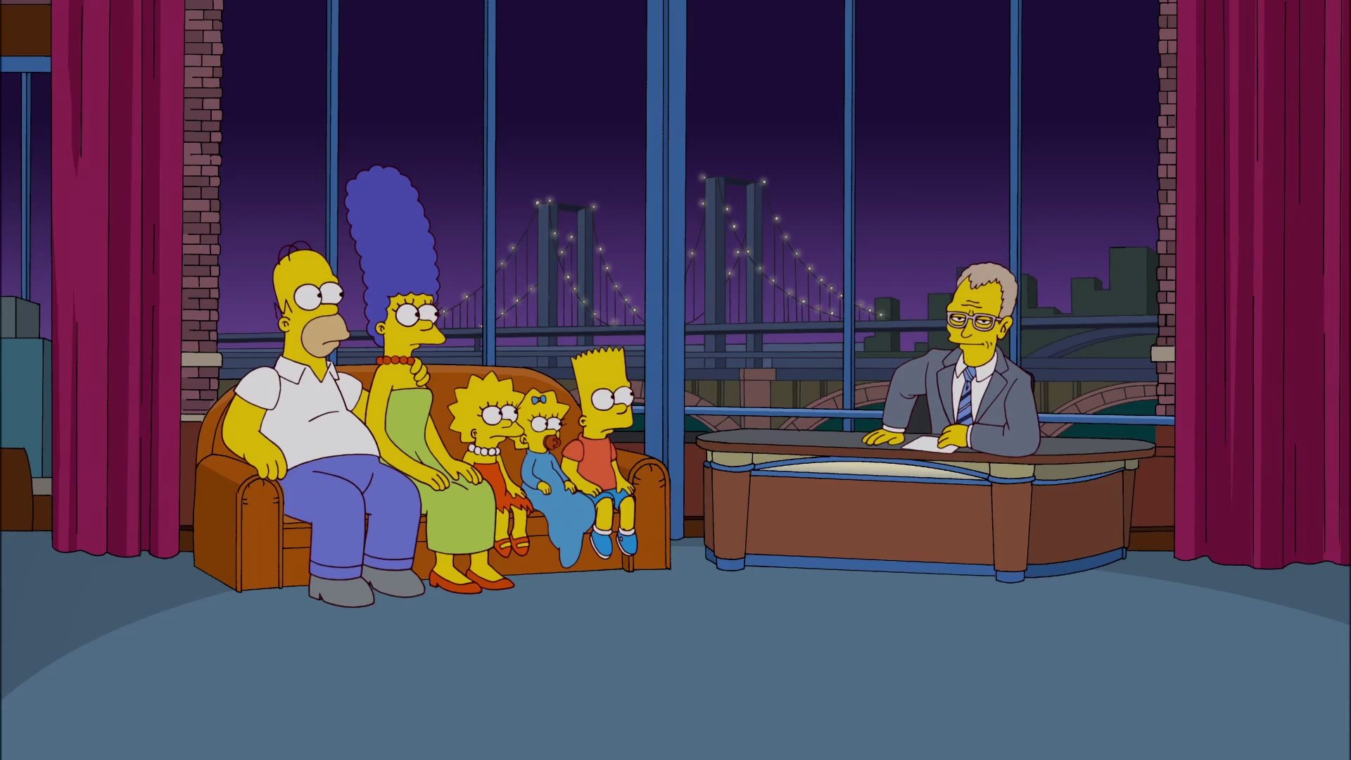 Simpsons Letterman